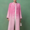 【林栖设计小店】（现货）绵羊毛双面呢渐变多色国风盘扣2025秋冬新款外套大衣女T1954263 商品缩略图1