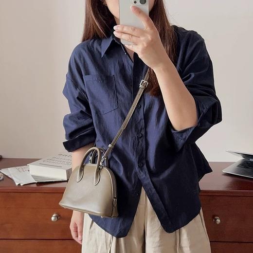 许我耀眼✨ 赵露思同款真皮贝壳包｜甜系穿搭的精致小心机❕长期主义必入，随手拎出来都能搭的百搭神器👜 商品图3