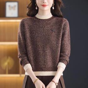 CC半高领毛衣女士短款秋冬2025新款洋气时尚上衣针织打底衫