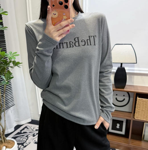 韩国八奶奶字母两款长袖T恤1120 商品图10