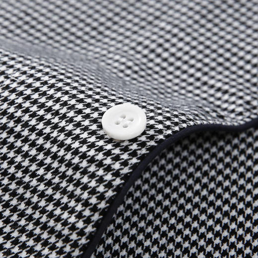 【全棉法兰绒家居服】全棉情侣家居服套装千鸟格法兰绒家居服男士女士睡衣 商品图3