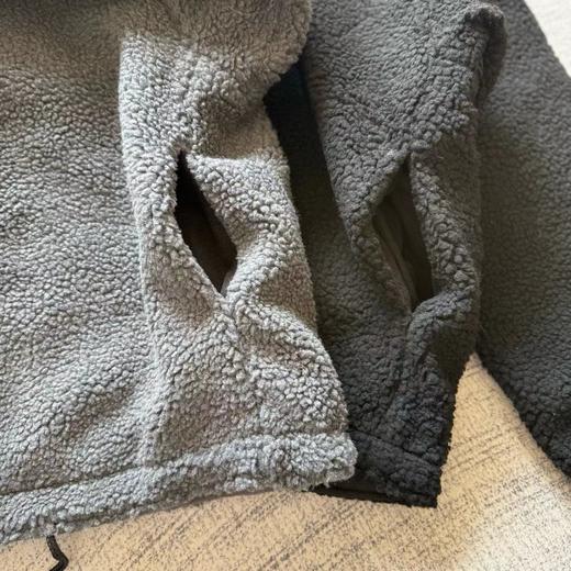 D112550休闲宽松日系简约保暖舒适男女排扣立领夹克外套 商品图5