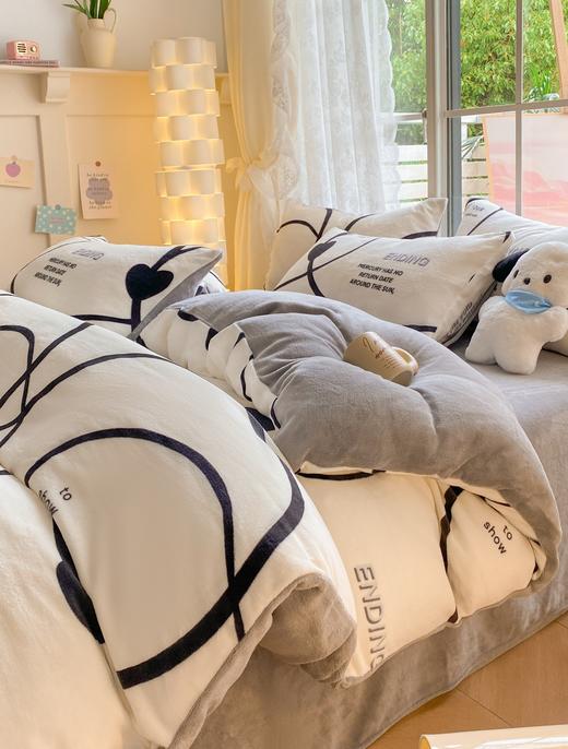 【清仓90元起】【四件套一套约7斤重】200g牛奶绒四件套  【不支持退换货】 商品图3