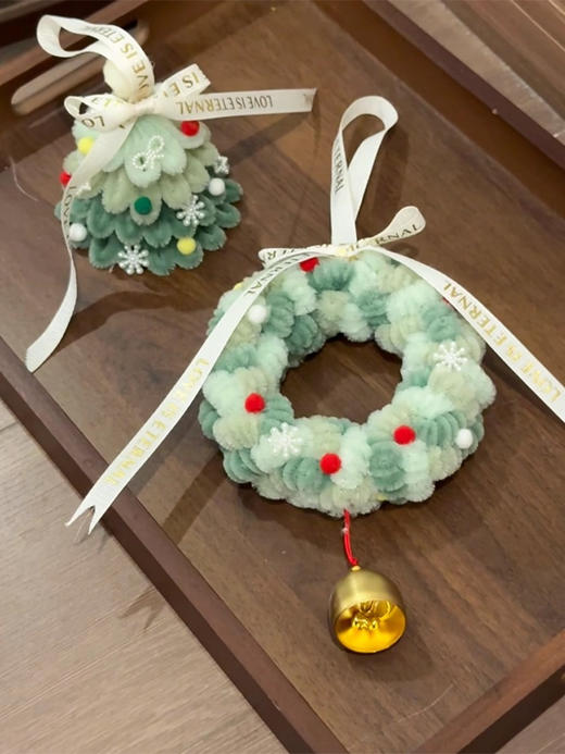 【DIY手工扭扭棒圣诞挂件】挂圣诞树、窗户、做车内装饰都适合❗手残党也能做出高级感挂件❤️ 商品图6