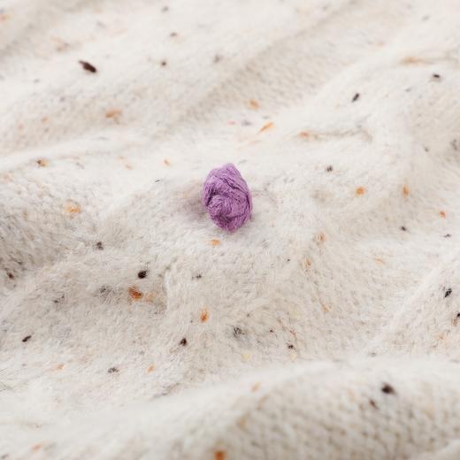 D112524冬季新款绞花毛球针织衫宽松圆领毛衫落肩袖套头毛衣女 商品图11