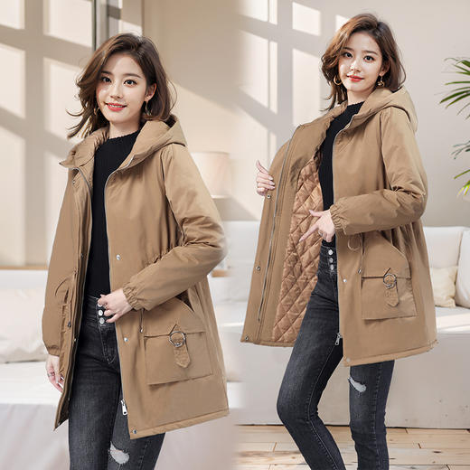 MSYK9603-3秋冬舒适中长款休闲贴身女款气质纯色个性 商品图0