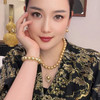 GAONAS 仿珍珠项链 时尚经典12mm金色珠项链11786XGO 商品缩略图3