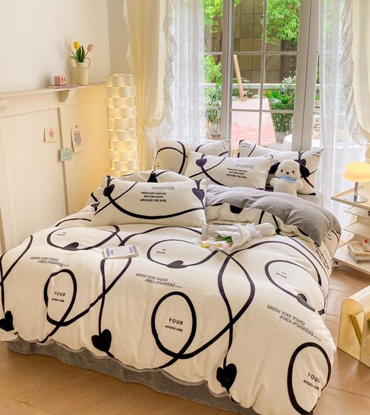 【清仓90元起】【四件套一套约7斤重】200g牛奶绒四件套  【不支持退换货】 商品图1