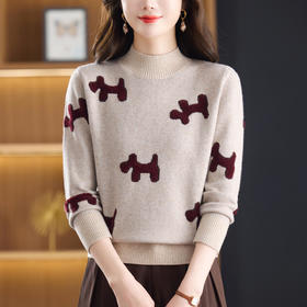 CC半高领毛衣女士短款秋冬2025新款洋气内搭上衣针织打底衫