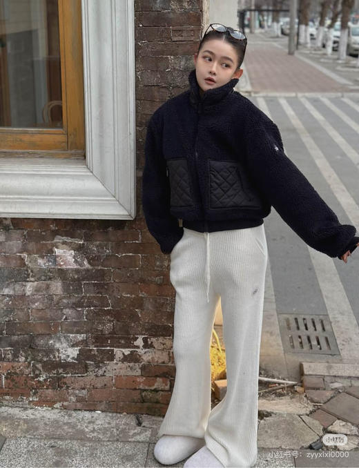 【秒杀价已调 直接拍】火爆的 Alo 上线开卖  智秀同款 立领短款 秋冬飞行员 羊羔绒外套 商品图10