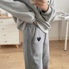 D112559棉混纺面料弹力松紧腰加绒加厚卫裤休闲裤 商品缩略图7