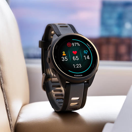 佳明（GARMIN）Forerunner165心率血氧多星定位户外智能运动手表 极夜黑【KLJJZQ15.0】 商品图2