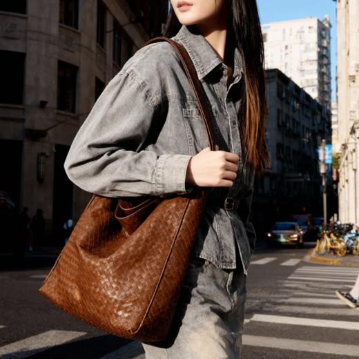 笙观相沐·复古编织托特包，松弛老钱风，实用高级有格调！【G】 商品图3