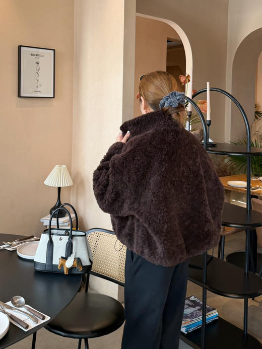 2511407   真毛～羊毛 皮毛 时髦保暖外套 商品图3