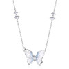 【会发光的蝴蝶】KADER卡蒂罗 夜光冰晶蝴蝶项链 925银轻奢小众原创设计梦幻碎冰晶点缀蝶翼渐变蓝锁骨链 闪耀吸睛甜美女友 商品缩略图1