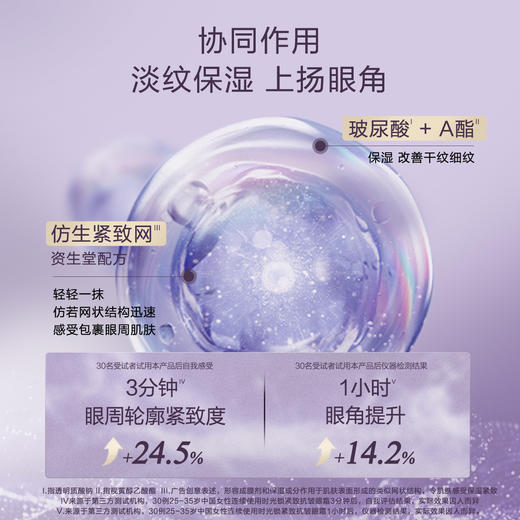 6903966545080 时光锁小紫钻抗皱紧实眼霜淡化细纹礼物送爱人 35g*2 商品图3