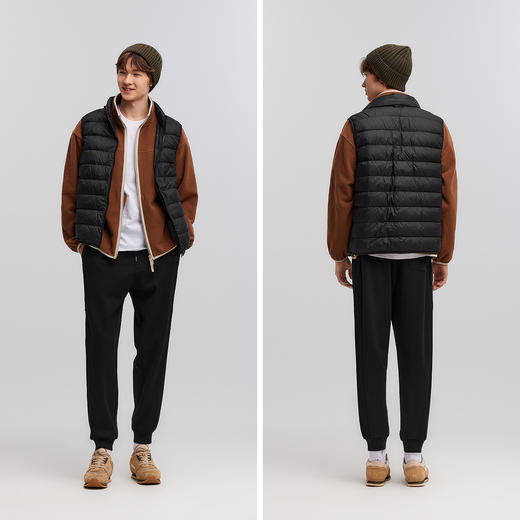 森马休闲裤男春宽松锥形束脚裤纯色基础简约百搭抽绳裤子显瘦显高 商品图4