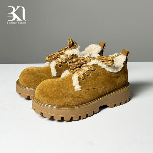 BAKERLOO绒绒厚底博肯女鞋YT223 商品图2