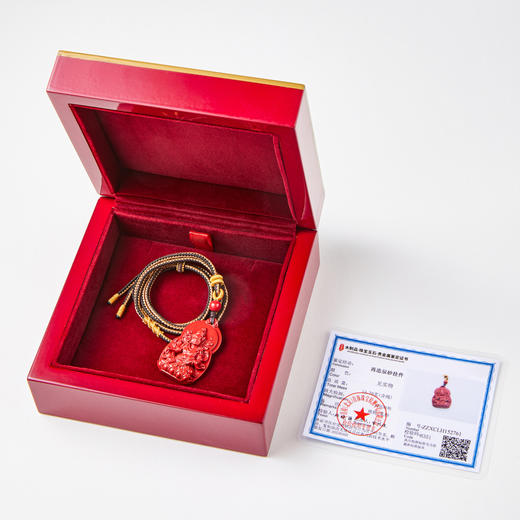 黄财神朱砂佛牌 商品图4