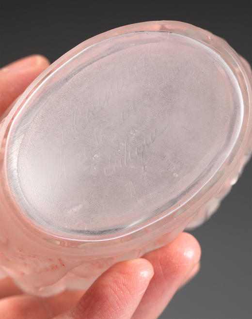 独角鹿西洋古董1930年代法国出品CALENDAL款浅粉色香水瓶 商品图6