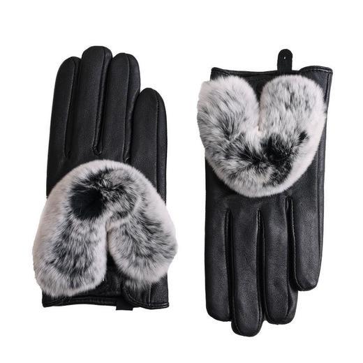【奢品 · 5A小羊皮防水外戴手套女冬季重奢款獭兔】保暖户外骑行防风 商品图4