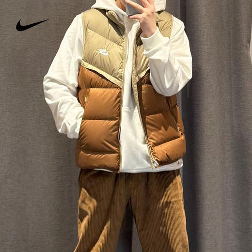 【库存有限 无货将做退款】Nike/耐克羽绒马甲男秋季新款立领保暖防风运动背心外套FB8184-248 商品图0