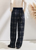 ACME含羊毛格纹+醋酸丝绒松紧腰直筒美式格纹裤 商品缩略图2