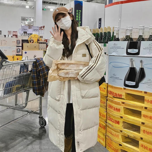冬季新款羽绒棉衣棉服女长款宽松韩版学院风加厚外套过膝棉袄 商品图3
