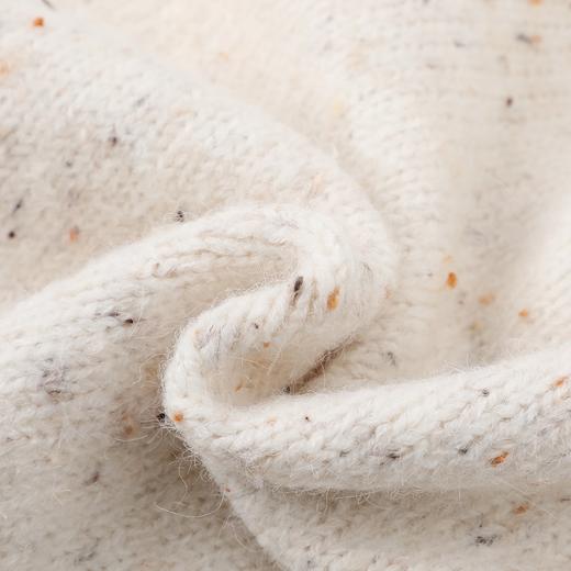 D112524冬季新款绞花毛球针织衫宽松圆领毛衫落肩袖套头毛衣女 商品图14