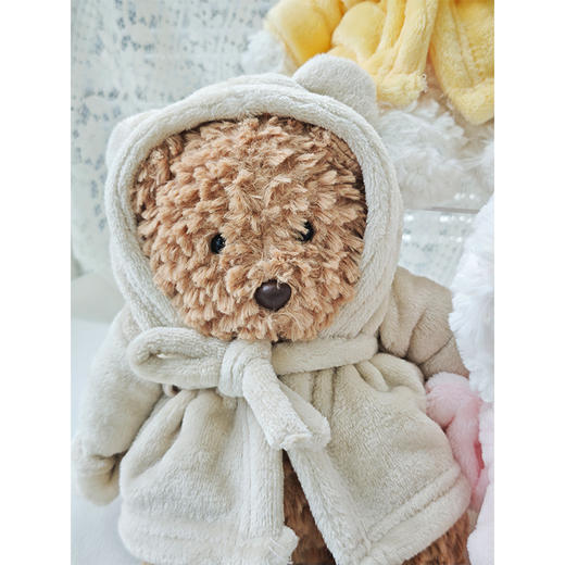 粉嫩28cm浴袍小熊毛绒公仔-纪念日百货门店同款167544018 商品图2