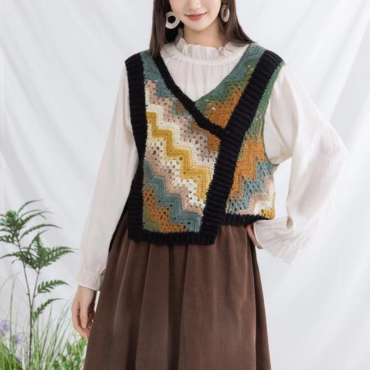 苏苏姐家旷野马甲手工diy编织钩针印象莫奈毛线团自制马甲材料包 商品图2