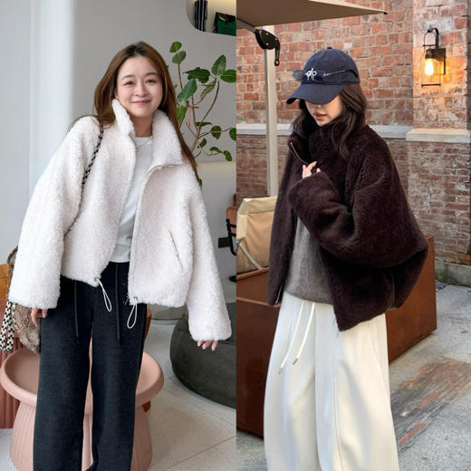 2511407   真毛～羊毛 皮毛 时髦保暖外套 商品图0