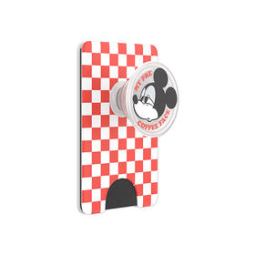 【迪士尼早餐】困困虫米奇·MagSafe卡包 Wallet卡包 Wallet of Magsafe磁吸卡包系列 红色 格纹