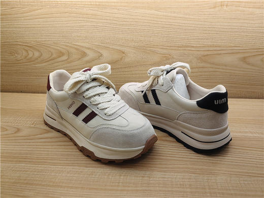 2025豪行春款专柜正品时尚休闲舒适低跟系带运动女单鞋25127190 商品图4