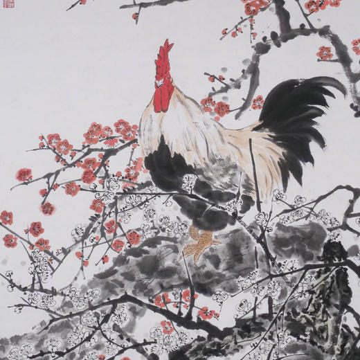 卓愿《春日瑞景》70x138CM 手绘纸本宣纸国画作品 商品图6