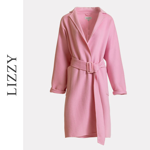 LIZZY秋冬欧式慵懒风浴袍款双面羊毛羊绒长款大衣外套5998 商品图6