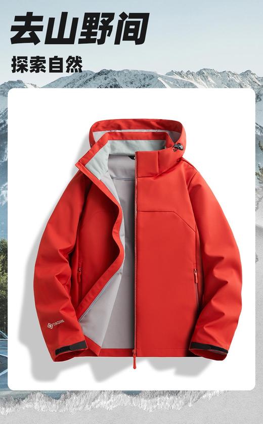 【四季实用款】四防冲锋衣｜透气不闷+防风锁温｜户外通勤皆宜｜销量榜首 BS25118-YSD 商品图0