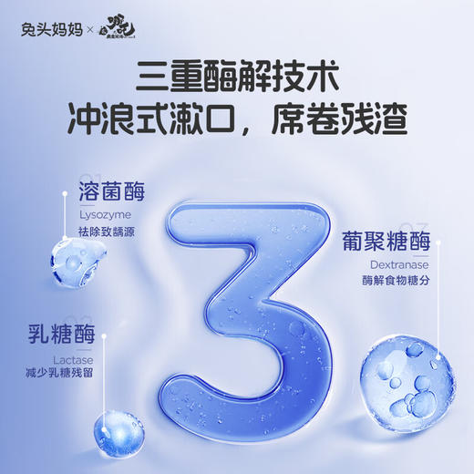 兔头妈妈【哪吒】清新洁净漱口水12条/盒*3 商品图2