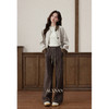 【6折秒杀】鹿向南「秋千日记」高腰垂坠感休闲裤女秋冬宽松直筒通勤阔腿裤 商品缩略图4