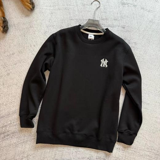 D112545万针刺绣LOGO纯色圆领加绒加厚卫衣 商品图6