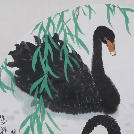 卓愿《悠游春水》47.5x47.5CM 手绘纸本宣纸国画作品 商品图5