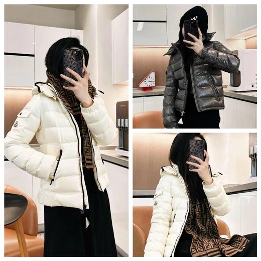 【大牌同款】MO*CO冬季新款短款羽绒服女修身显瘦鹅绒服 商品图0