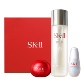 32500090109 SK-II 【年度狂欢】神仙水小灯泡大红瓶面霜淡斑美白护肤品套装【230ml+30ml+50g】