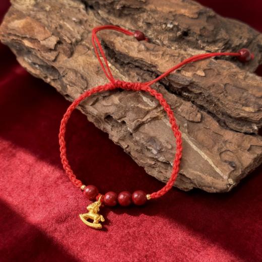 热卖！顺吉发！灵珠 朱砂手串 颗颗饱满 手感细腻光滑 多款可选 商品图5