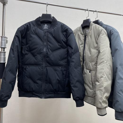 D112569秋冬新款男士棒球领白鸭绒羽绒服夹克外套 商品图2