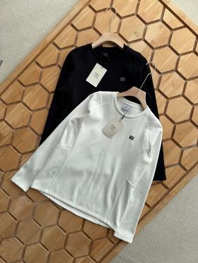 D112532女款长袖T恤吸湿排汗女士圆领加绒长袖上衣