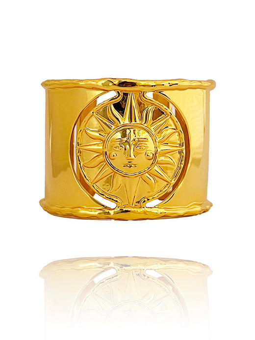 北京仓｜AN-NEE-SOLEIL-棕绿色 夏帕诺瓦 4cm 丝巾手镯［法国设计师］ 商品图2