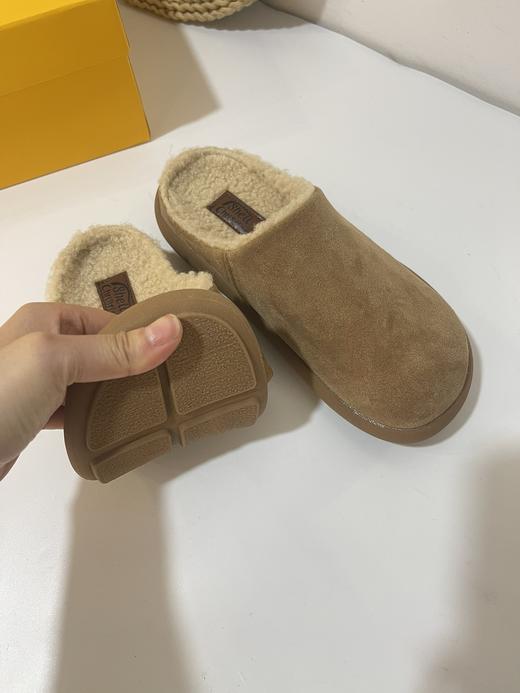 D112509包头内增高勃肯毛毛拖鞋女乐福鞋棉鞋 商品图12