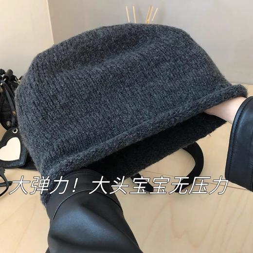 冷帽 百搭爆款 加大加宽 显脸小 冷帽网红帽子 女秋冬 堆堆帽 大头 商品图2