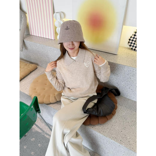 2511401   西太后🪐盆栽帽 羊毛毛毡 商品图4